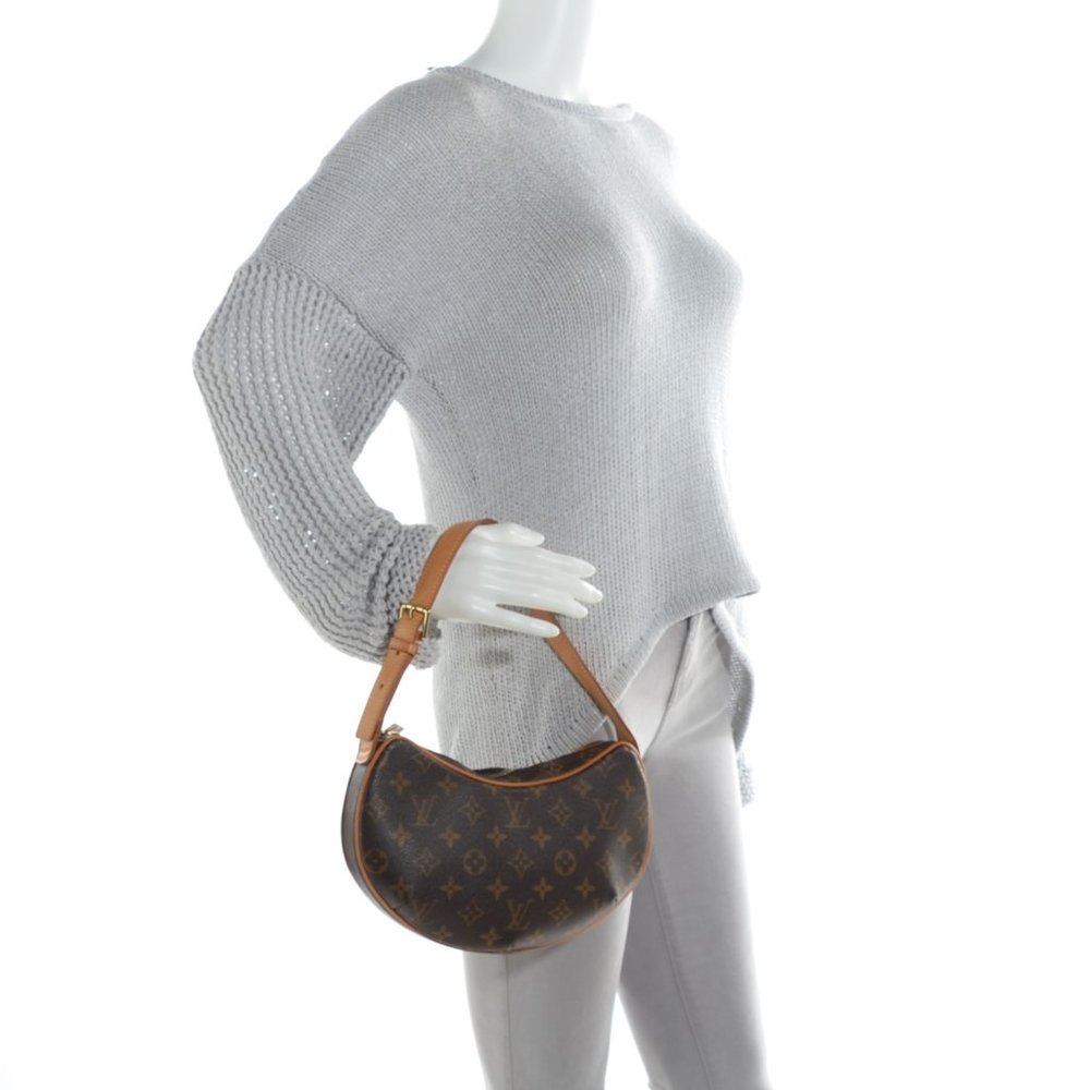 Louis Vuitton Monogram Leather Croissant Shoulder Bag